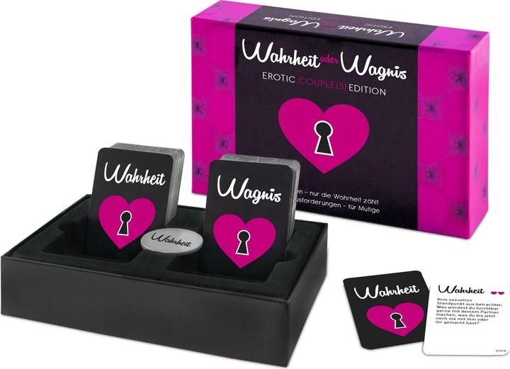 Actual product image tease & please Truth or dare (Deck of cards, German)