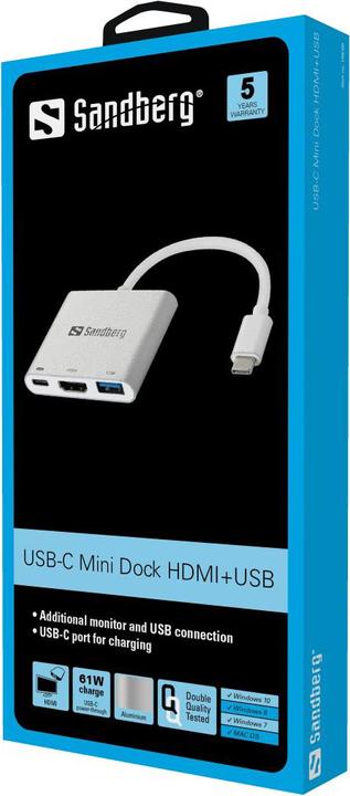 Actual product image Sandberg 136-00 (USB-C, 3 Ports)