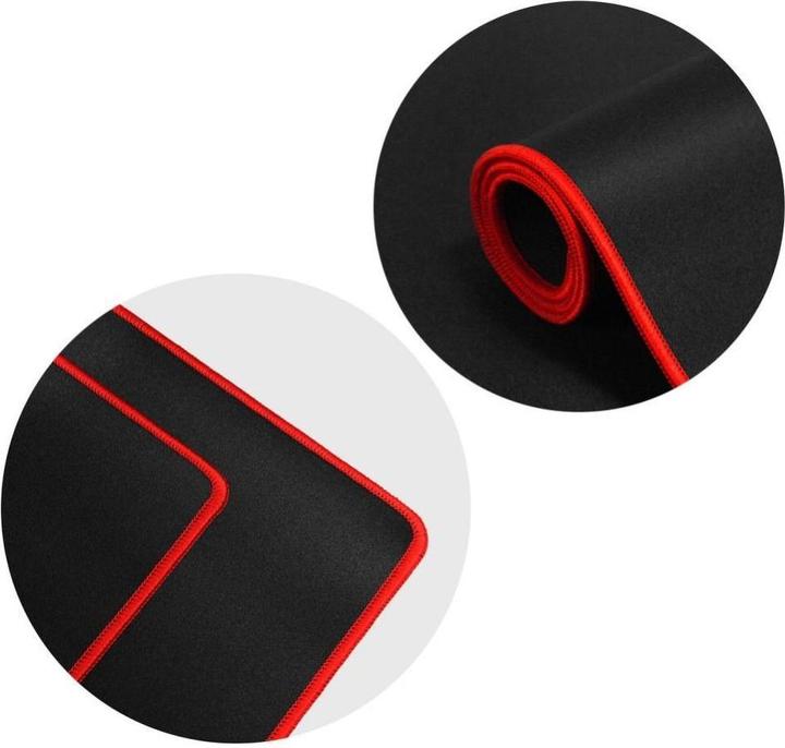 Image du produit OEM Other Computer Accessory Gaming mousepad 300 x 240 x 3 mm black with red stitching