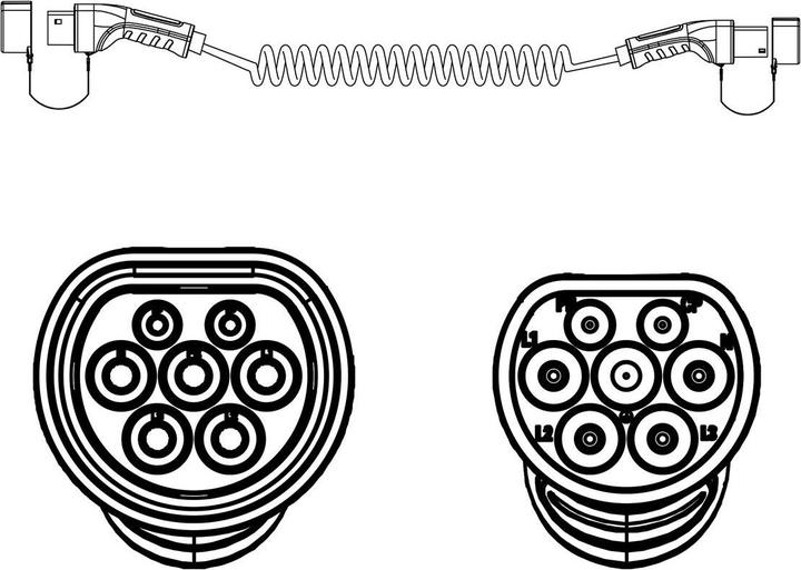 Produktbild Roline EV-Ladekabel (Typ 2, 22 kW, 32 A, 5 m)