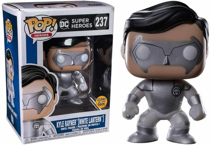 Actual product image Funko POP! DC Super Heroes Kyle Rayner (White Lantern) Edition Limitée Phosphorescente
