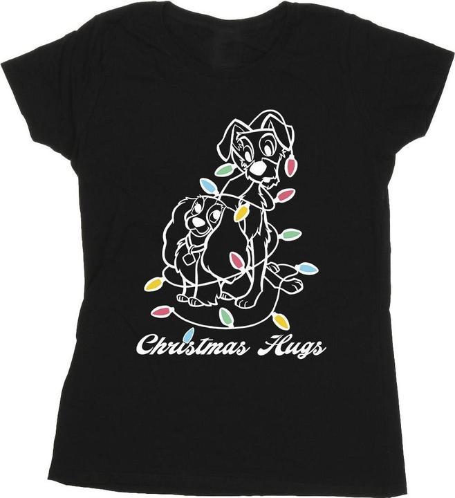 Disney Lady And The Trump Christmas Hugs TShirt (XXL)