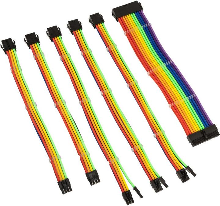 Image du produit Kolink Core Adept Braided Cable Extension Kit - Arc-en-ciel