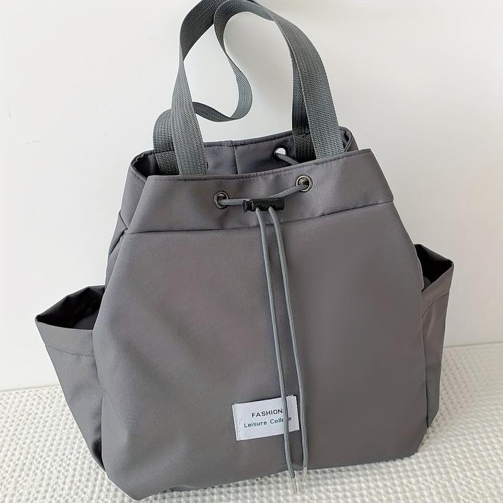 Immagine prodotto Only-Bags.Store Zaino casual con coulisse, borsa a tracolla leggera, zaino portatile in stile preppy