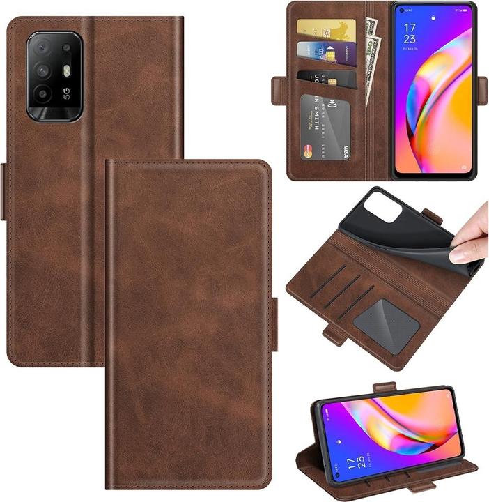 Actual product image Screenguard Oppo A94 5G CardLounge Leather Case (Oppo A94 5G)