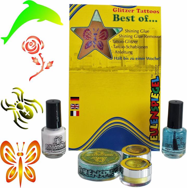 Actual product image Festartikel Müller Glitzer-Tattoo-Set