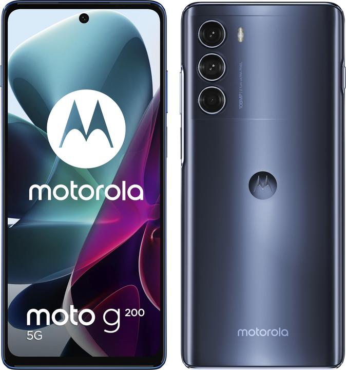 Actual product image Motorola Moto G200 5G (128 GB, Stellar blue, 6.80", Dual SIM, 108 Mpx, 5G)