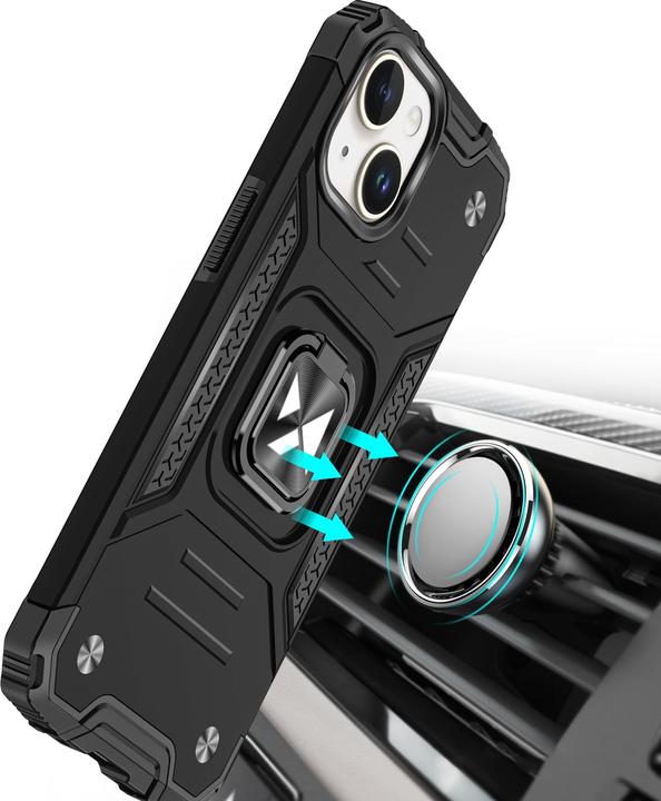 Actual product image Wozinsky Ring Armor iPhone 15 iPhone 15 Ring Armor case - red (Apple iPhone 15)