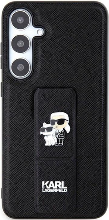Produktbild Karl Lagerfeld KLHCSGSAKCPK S921 czarny/black hardcase Gripstand Saffiano Karl&Choupette Pins (Samsung Galaxy S24)