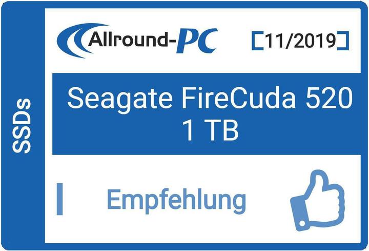 Image du produit Seagate FireCuda 520 (1000 Go, M.2 2280)
