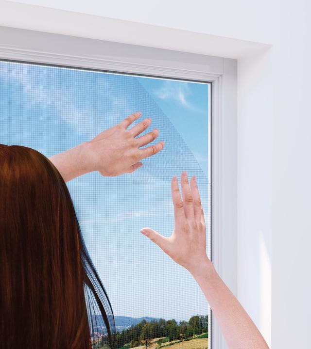 Produktbild Windhager Klettband Fliegengitter Für Fenster (150 x 300 cm)