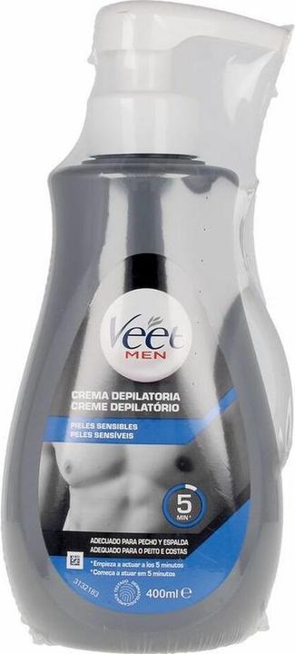 Veet MEN cream depilatoria pieles sensibles 400 ml (400 ml, 1 x)