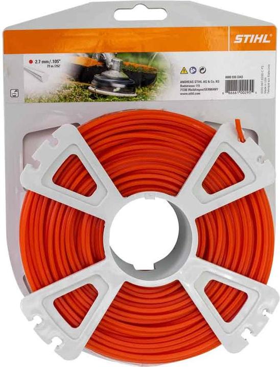 Produktbild Stihl 9303343 Mähfäden fünfeckig 77m, orange (Rasentrimmer, Trimmerfaden + Fadenspule)