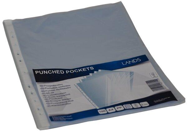 Image du produit Büroring Pochette, DIN A4, incolore, film PP, 40 microns, surface grainée, ouverture en haut, perforation (A4, 100 x)