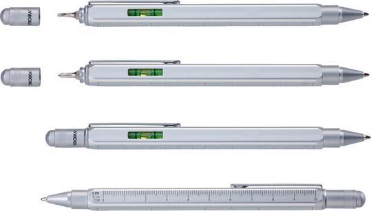 Produktbild Troika CONSTRUCTION SQUARE Multitasking Kugelschreiber quadratisch, grau (Grau)