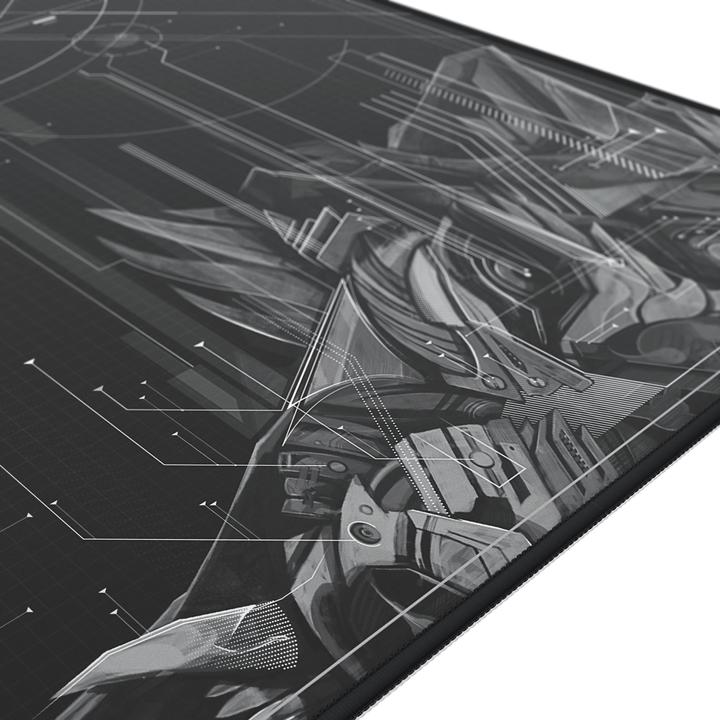 Actual product image Titanwolf Gaming mouse pad XXL, smooth fabric, speed mouse mat 900 x 400mm large surface, HUD motif (Wide)