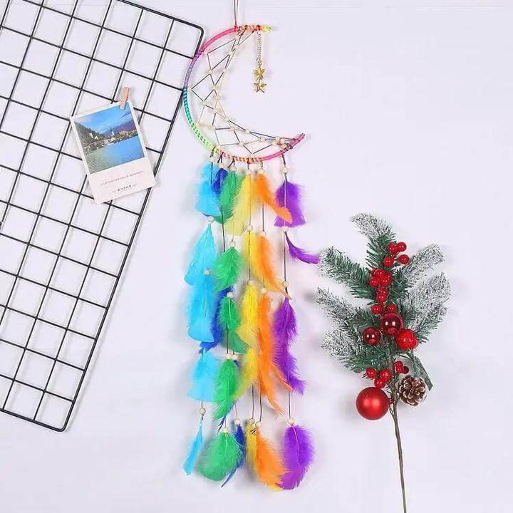 Produktbild Cover-Discount Traumfänger Dream Catcher Regenbogen Mond (40 x 16 cm)
