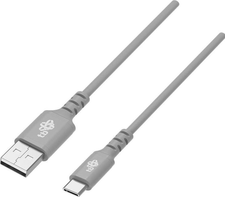 Câble de charge rapide USB-USB-C gris silicone de 1 mètre (1 m)