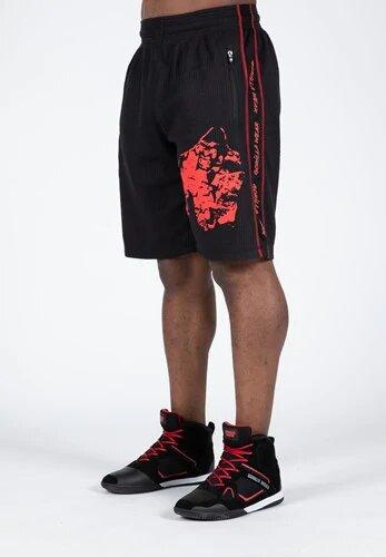 Image du produit Gorilla Wear Short d'entraînement Buffalo Old School noir/rouge (S/M)