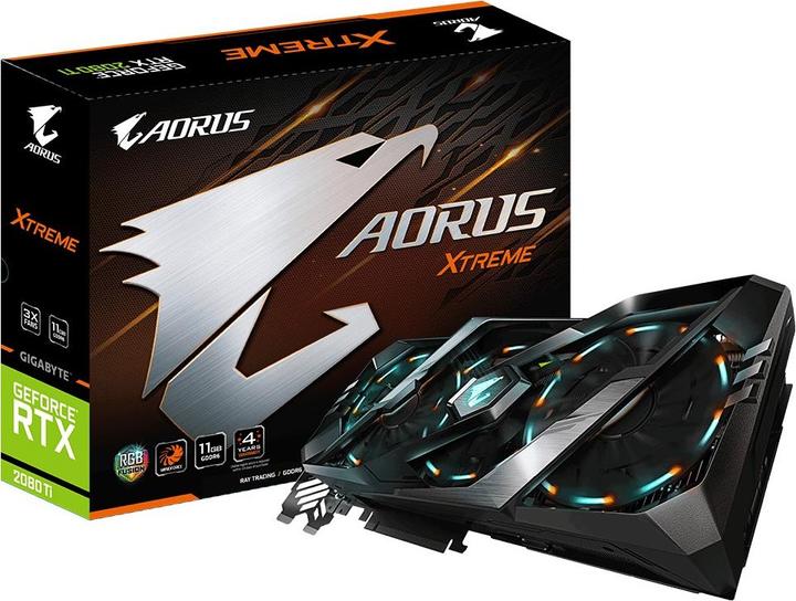 Actual product image Gigabyte Aorus GeForce RTX 2080 Ti Xtreme (11 GB)