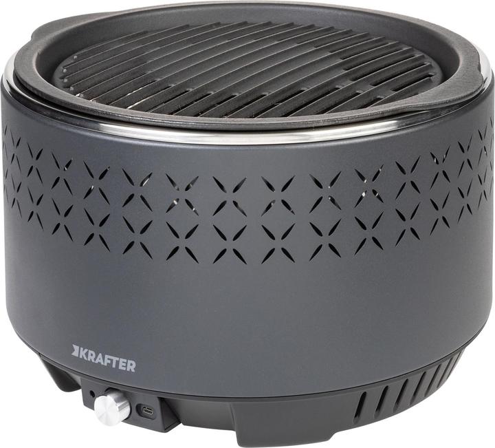 Immagine prodotto FTM Grill da tavolo a carbonella Rotondo, nero (29 cm)