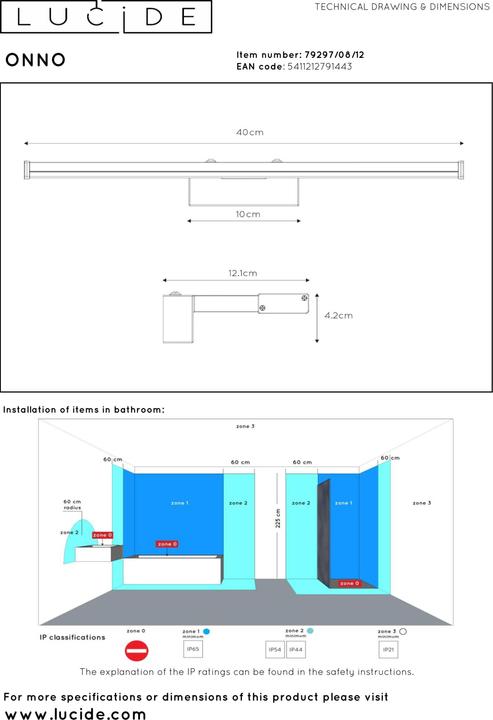 Actual product image Lucide Onno (560 lm)
