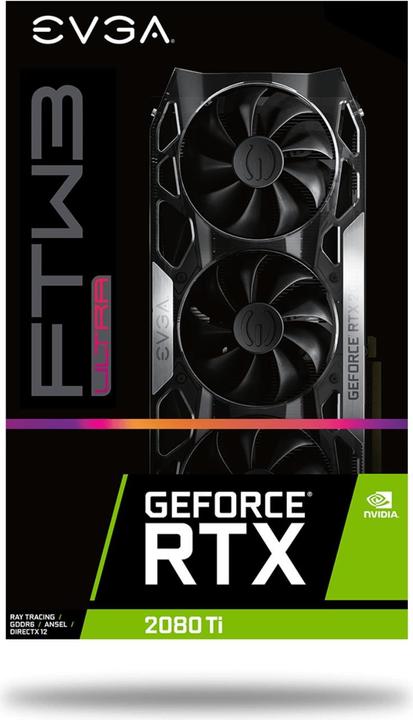 Actual product image EVGA GeForce RTX 2080 Ti FTW3 Ultra Gaming (11 GB)
