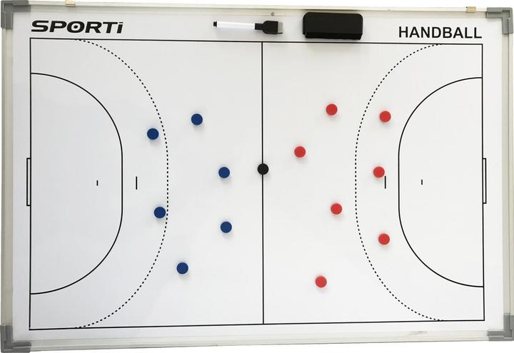 Sporti kleines doppelseitiges handballtafel 30x45cm