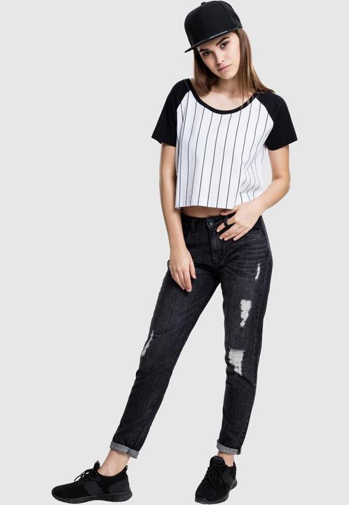 Immagine prodotto Urban Classics Tee Cropped Baseball da donna (S)