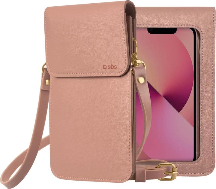 Image du produit SBS Sacoche Crossbody pour smartphones jusqu'à 6,7"", rose (Universel)
