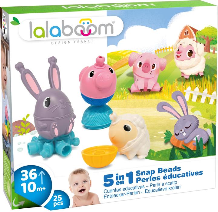 Lalaboom Boîte cadeau ferme (25 pièces)