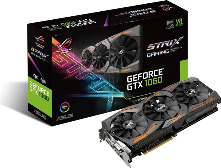 Actual product image ASUS ROG STRIX GeForce GTX 1060 6G GAMING (6 GB)