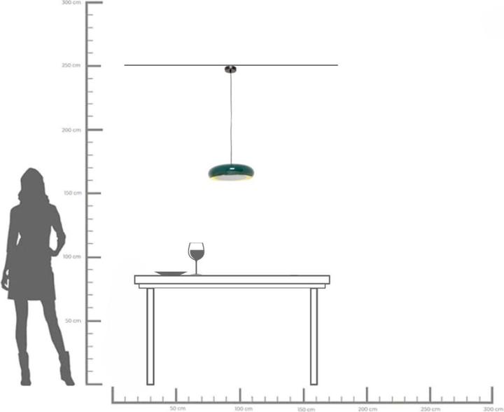 Produktbild Kare Design Hängeleuchte Lia Petrol Ø38cm