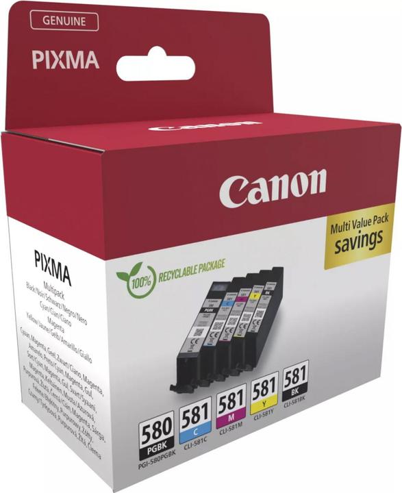 Produktbild Canon PGI-580/CLI-581 Multipack (PGBK, C, M, Y, BK)