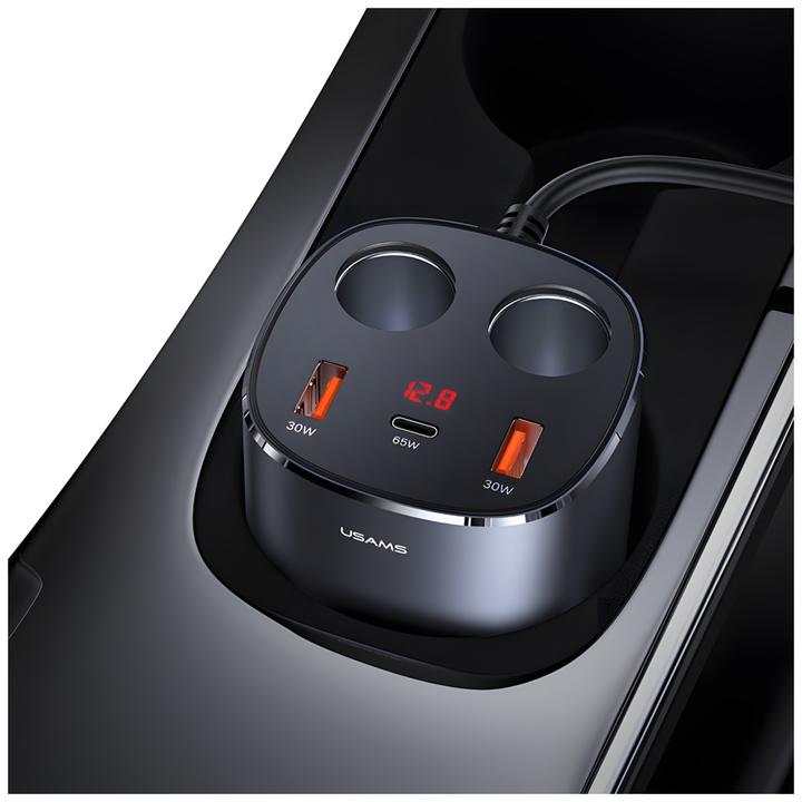Produktbild Usams Autosprüher 2 xUSB-A/1 xUSB-C C28 245W grau/grau CC151TC01 (US-CC151)