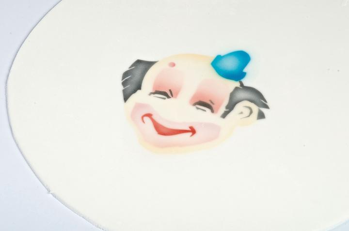 Actual product image Martellato Airbrush stencil clown Dimitri