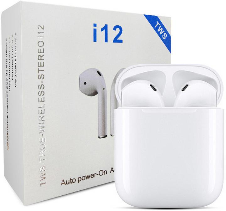 Actual product image PhoneLook Wireless Headphones TWS i12 Bluetooth 4.2 In-Ear incl. Microphone and Charging Case (6 h, Wireless)