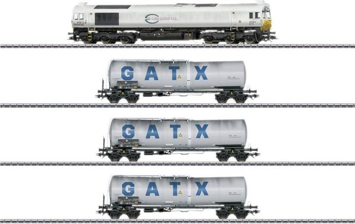 Actual product image Märklin 26077 H0 Zugset Class 77 Kerosin Transport der GATX Rail Germany (Track VI)