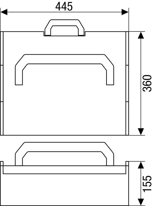 Actual product image Spax Mounting case L-BOXX (2445 Screws per piece)