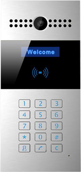 Akuvox R27A Doorphone SIP con Camera, Tastierino numerico, Lettore RFID, 3 Relay, Protezione IP65