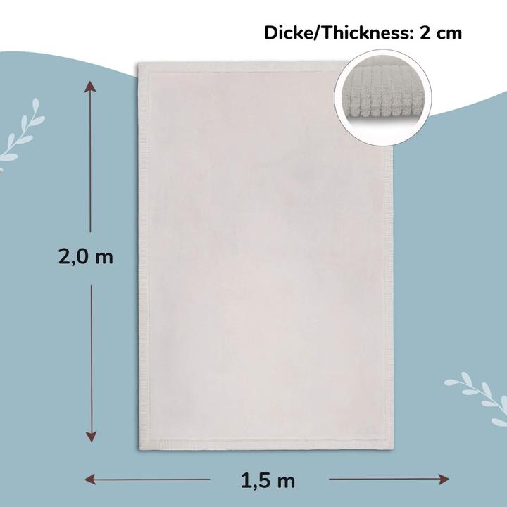 Actual product image Hakuna Matte XXL velvet mat, cloud (200 x 150 cm)