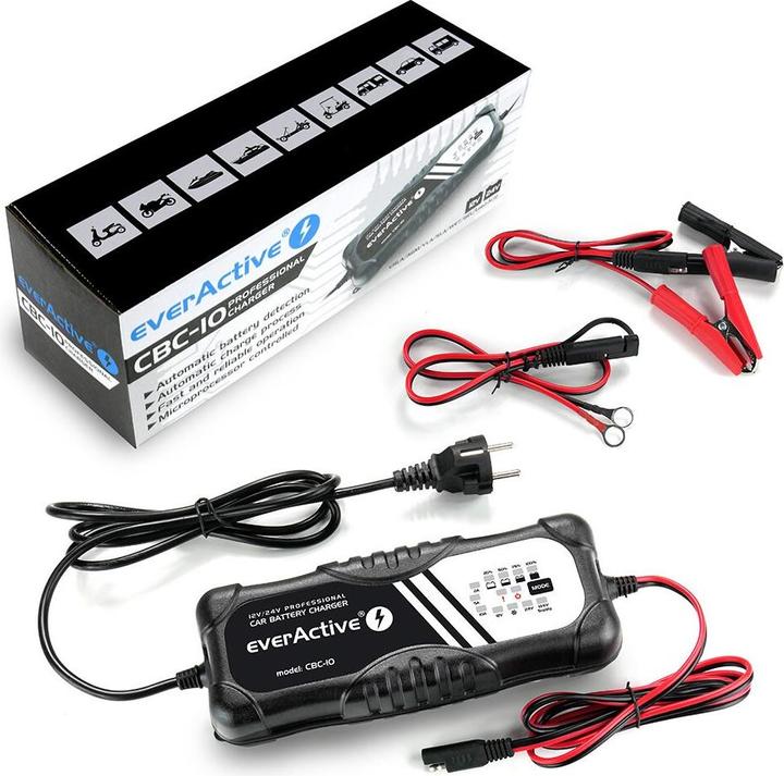 Actual product image Everactive Rectifier car for batteries CBC-10 (12V, 24V, 10 A)