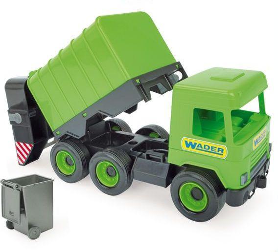 Produktbild New Ray Green Middle Truck Müllwagen im Karton