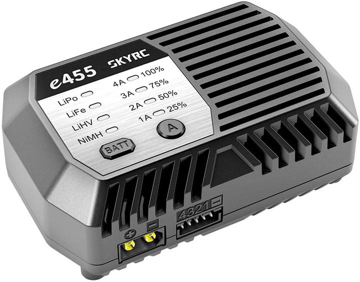 SkyRC Lader e455 AC NiMH 6-8 / LiPo 2-4S, 50W