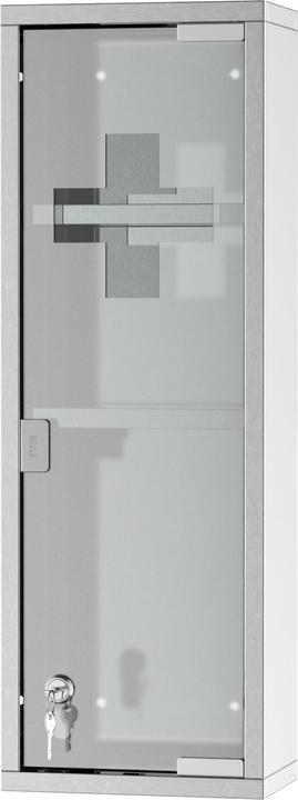 Actual product image Kleankin Medicine cabinet with lock (20 x 12 x 58 cm)