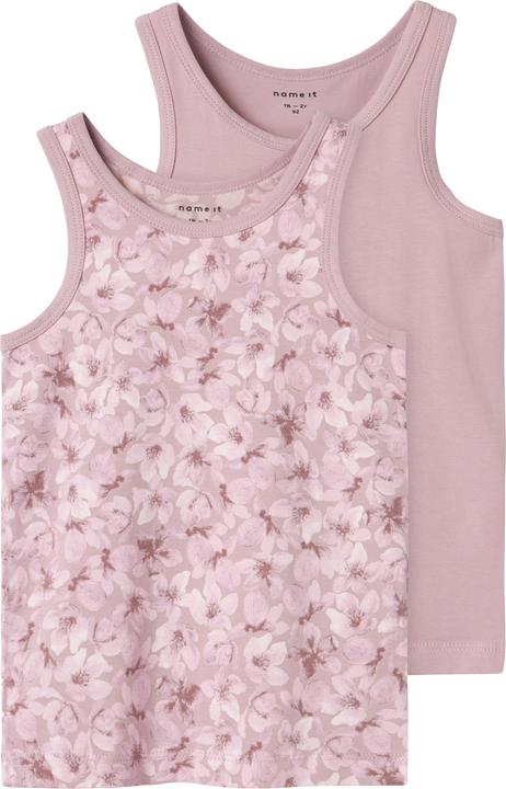 Actual product image Name it Nmftank Top 2p Mauve Flower Noos (92)