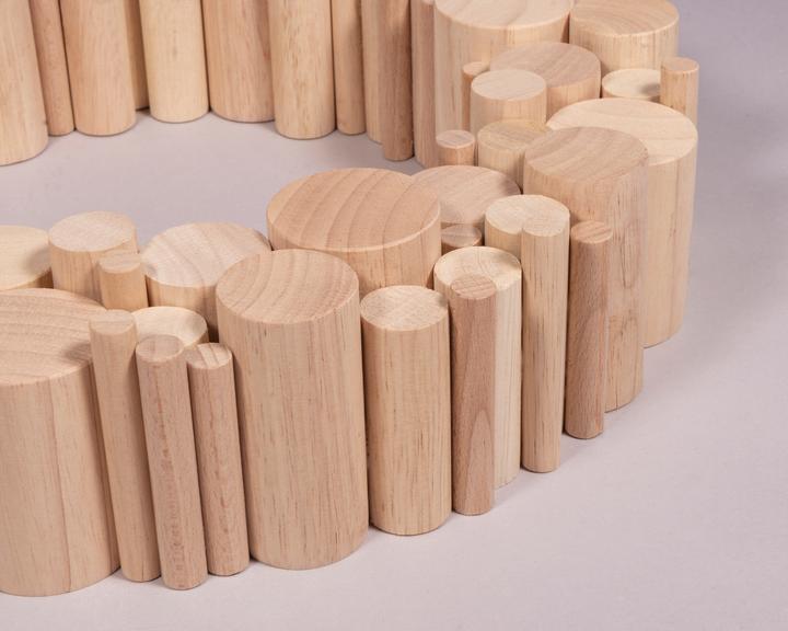 Produktbild Rayher Bastelpackung Holz "Rundstäbe", 99-tlg.