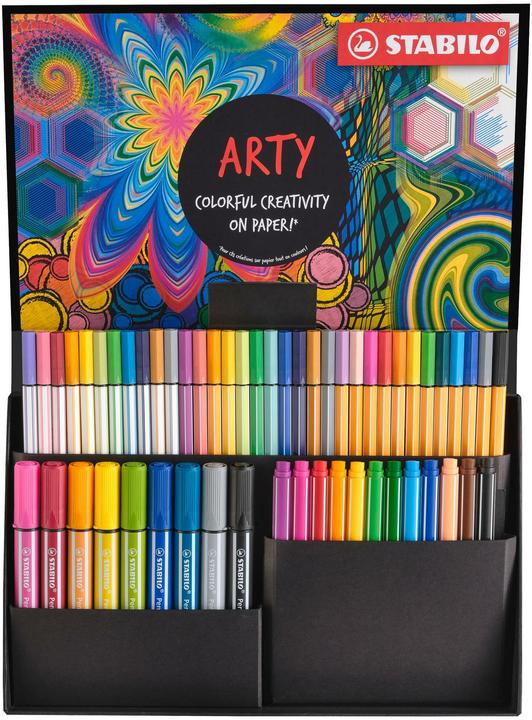 Image du produit STABILO Fasermaler Arty Set (Multicolore, 55 x)