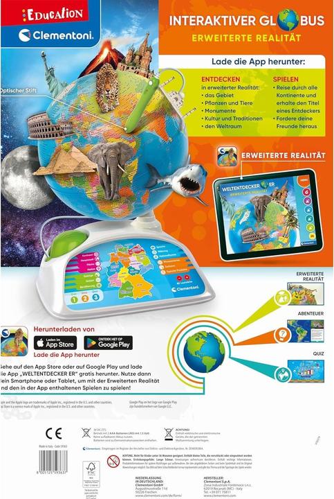 Image du produit Clementoni Globe interactif (28 cm)