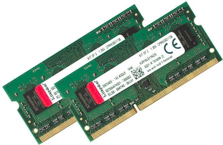 Actual product image Kingston ValueRAM (2 x 4GB, 1600 MHz, DDR3L-RAM, SO-DIMM)